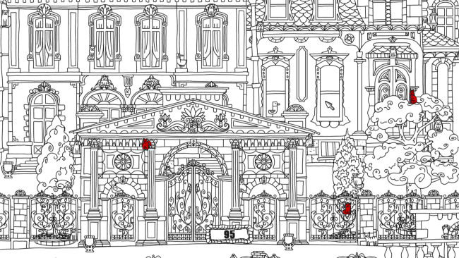 Screenshot of hidden cats game