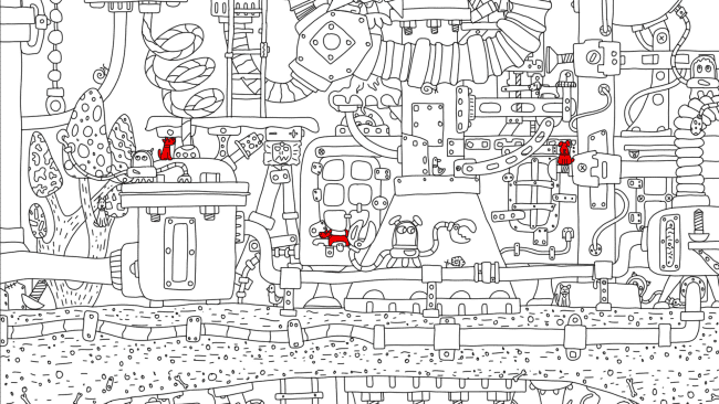 Captura de tela do jogo Hidden Dogs