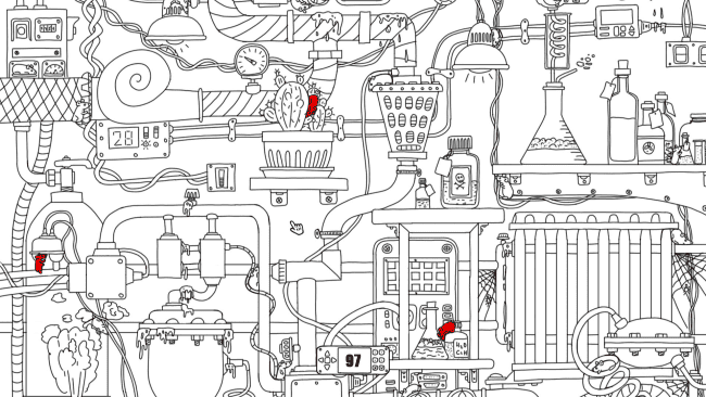 Captura de pantalla del juego de ratones ocultos