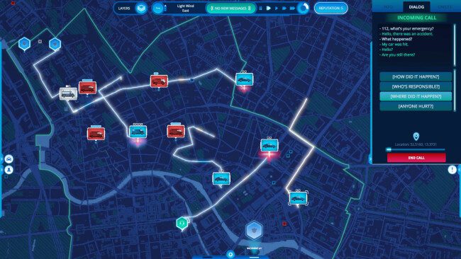 Captura de pantalla de la PC del operador