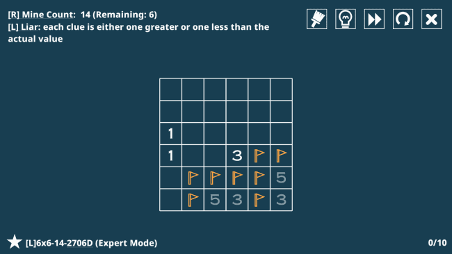 Minesweeper Variant Game Screenshot