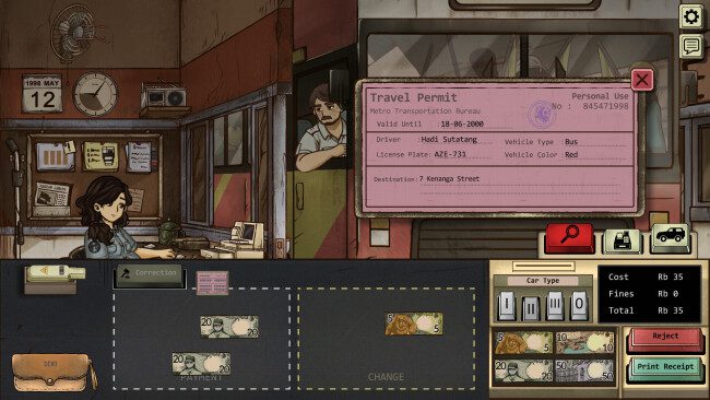 : Screenshot of The Toll Keeper Story game