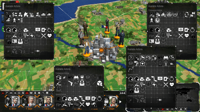 Screenshot of the fourth generation war game