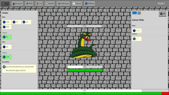 Screenshot of Absorb game