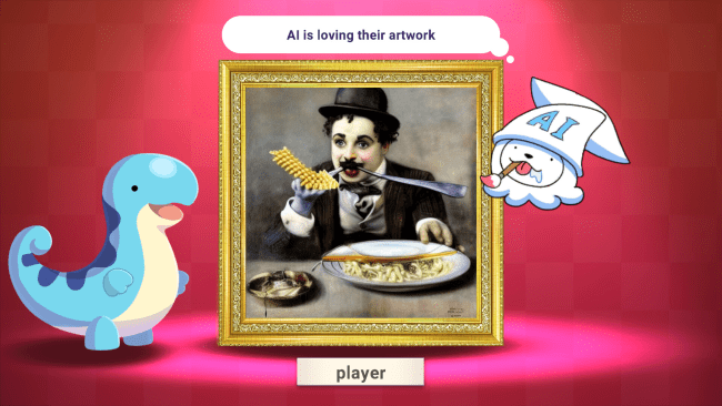 Captura de pantalla del juego AI: Art Impostor