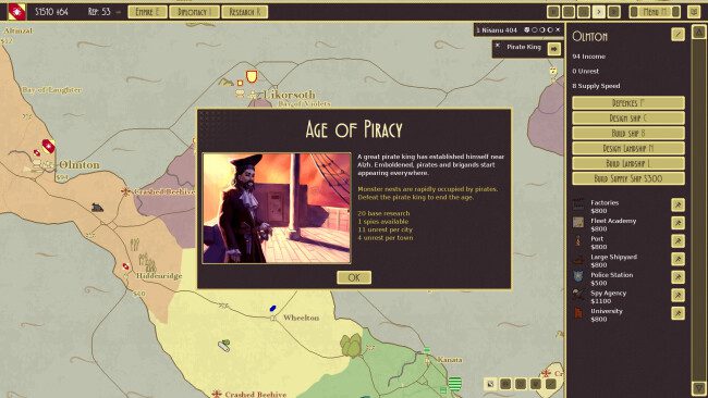 Dirigibles: Conquista los cielos Captura de pantalla del juego