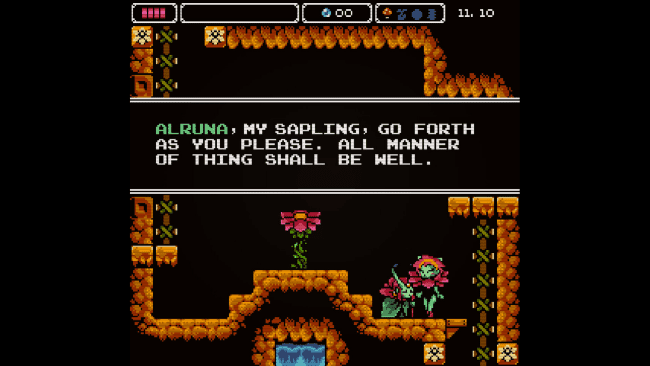 Screenshot of the game Alruna and the Necroindustrialists