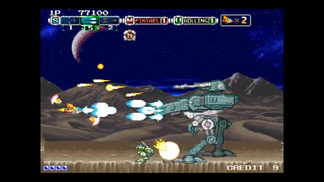 Andro Dunos II gameplay screenshot