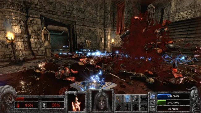 Apocryph: Screenshot of an old school shooter