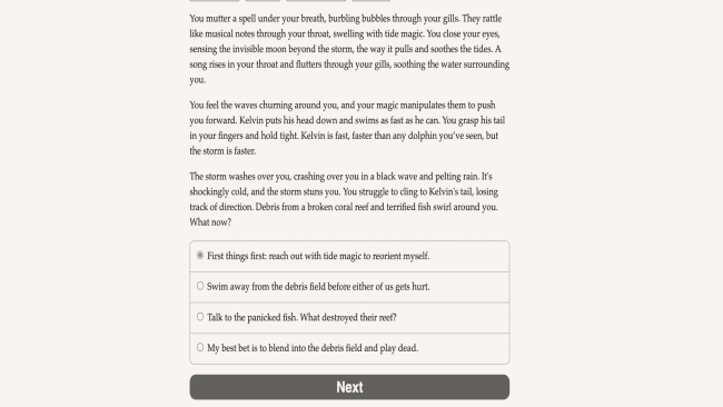 Captura de pantalla del juego de Atlantis Academy