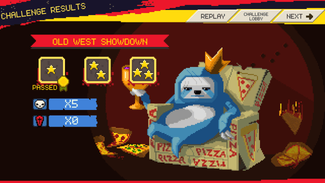 Capture d'écran du jeu Battlesloths : The Great Pizza Wars