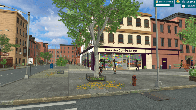 Game screenshot of toy and candy store simulator