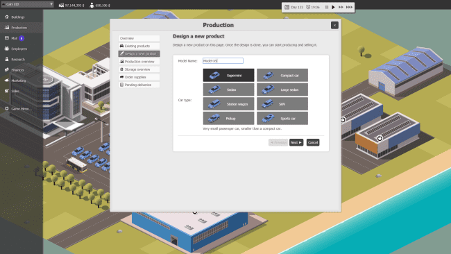 Captura de tela do jogo Business Tycoon