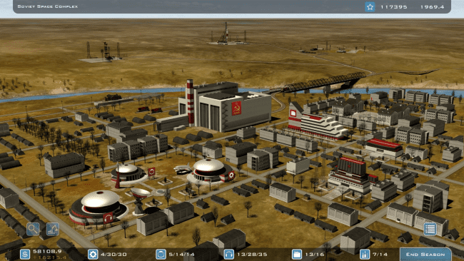 Captura de tela do jogo Space Program Manager de Buzz Aldrin