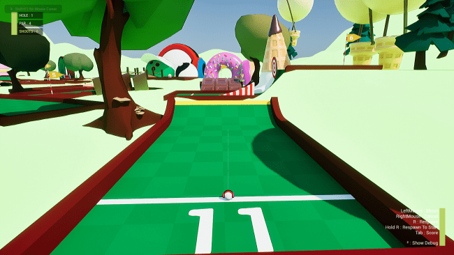 Captura de tela do jogo Candy Golf