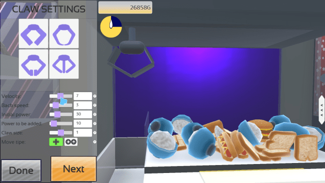 Captura de pantalla del juego Claw Crane Company