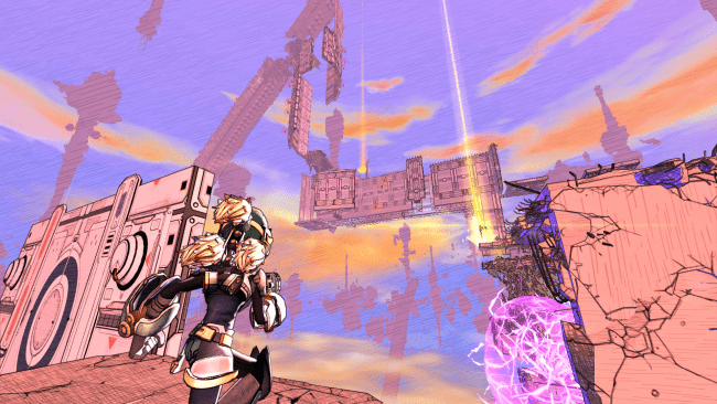 Captura de pantalla del juego construido en la nube