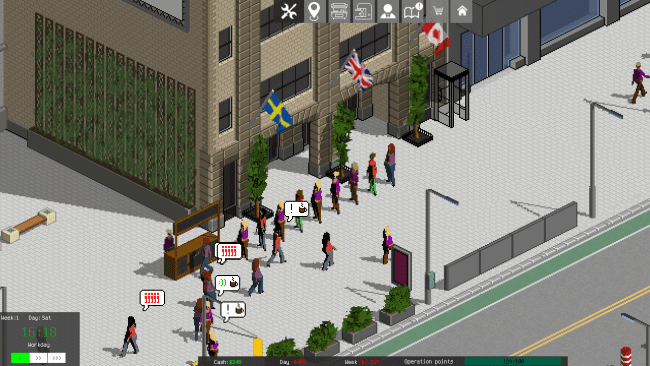 Captura de pantalla del juego CoffeeBiz Tycoon