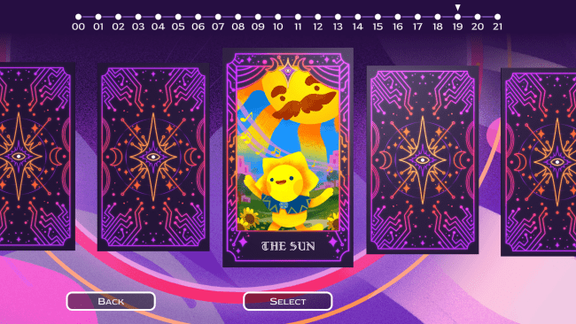 Captura de tela do PC da Antologia de Cartomancia