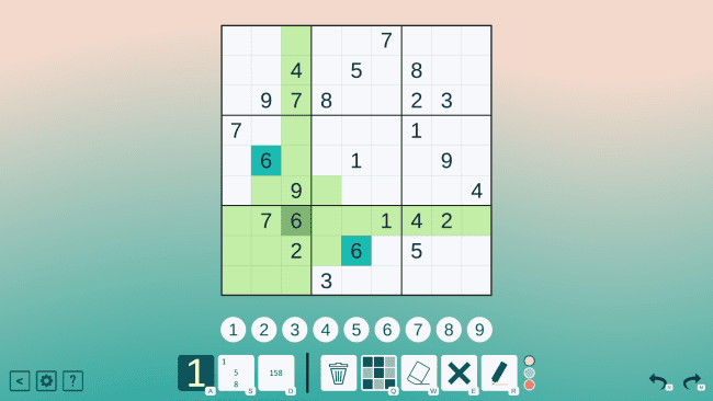 Screenshot of Sudoku chess game