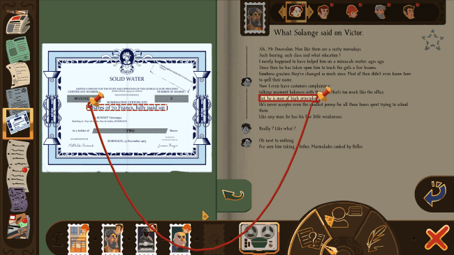 Screenshot of the game Chronique Des Silencieux