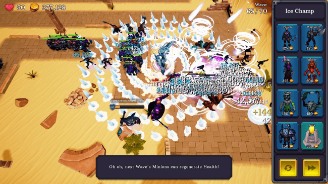 Captura de tela do jogo Champs TD