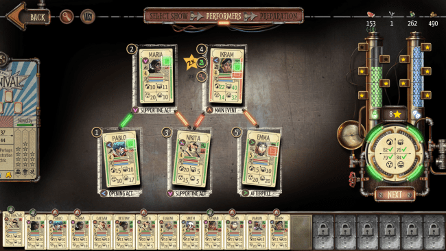 Circus Electrique game screenshot