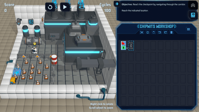 Captura de tela do ChipWits para PC