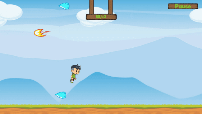 Chris – Captura de tela do jogo The Element Runner