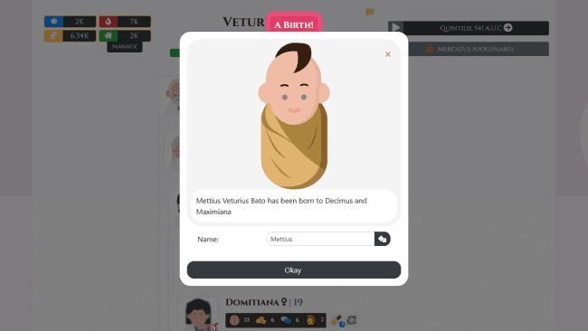 Captura de tela do jogo Citizen of Rome – Dynasty Ascendant