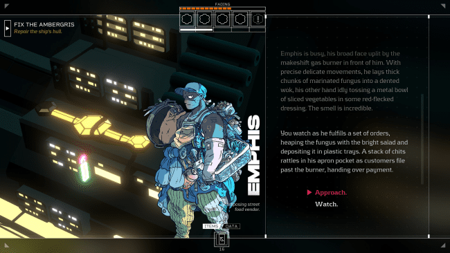 Captura de tela do Citizen Sleeper para PC