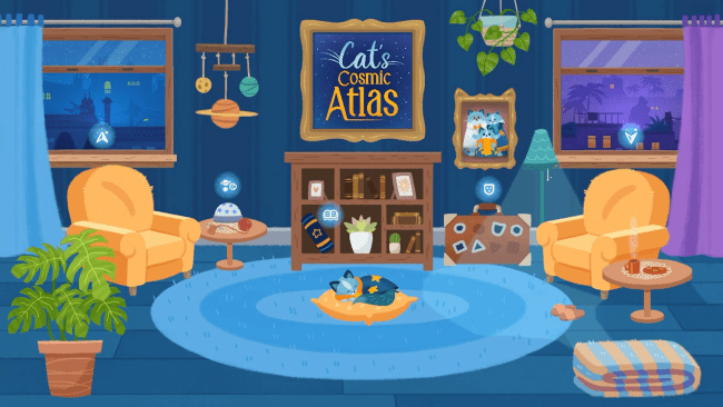Cat's Cosmic Atlas'in PC ekran görüntüsü