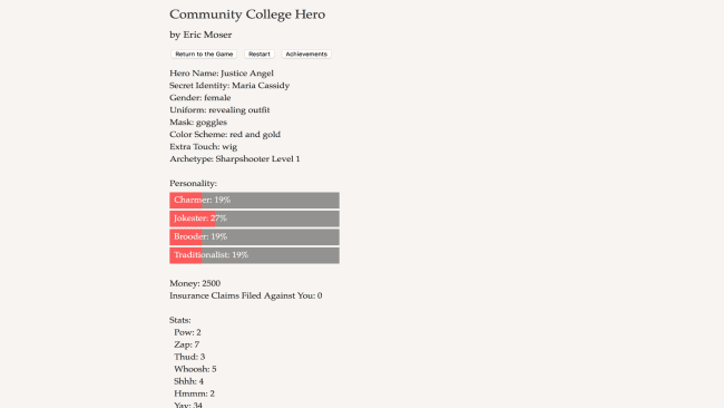 Community College Hero - Trial by Fire game screenshot