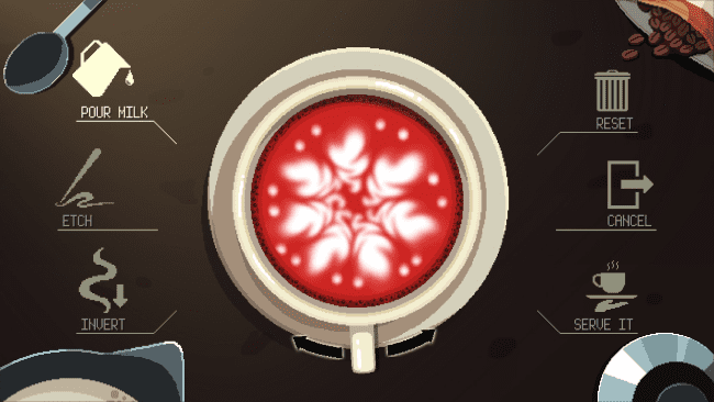 Episódio Coffee Talk: Captura de tela do jogo Hibiscus & Butterfly