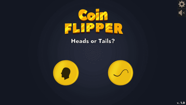 Captura de tela do jogo Coin Flipper