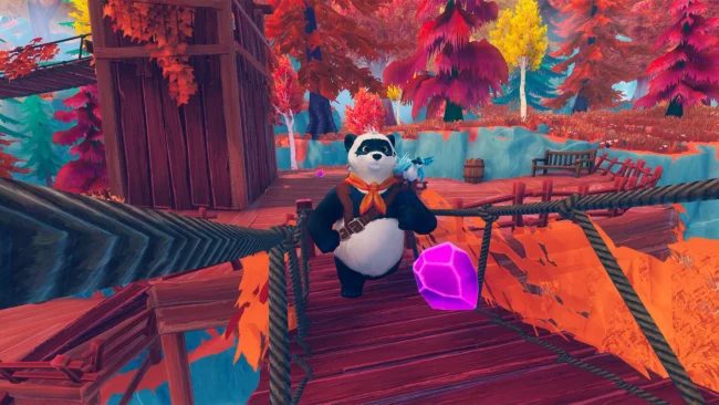 Captura de pantalla del juego Dancing Pandas: Ranger's Path