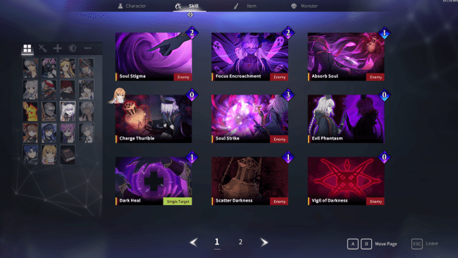 Chrono Ark oyunu ekran görüntüsü