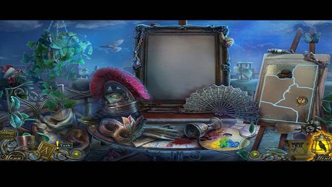 Dark Tales: Edgar Allan Poe Captura de pantalla del juego con retrato ovalado