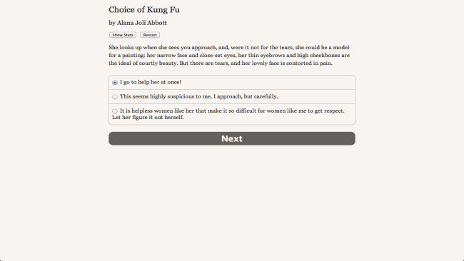 Choix de capture d'écran du jeu Kung Fu