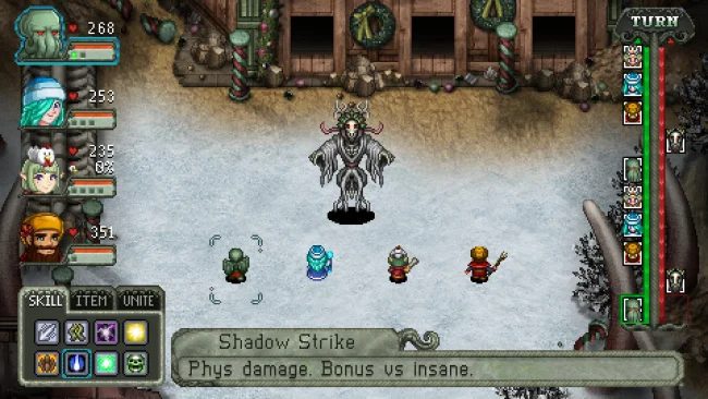 Cthulhu saves Christmas game screenshot