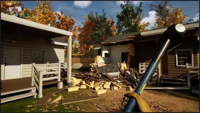 Captura de pantalla del juego del simulador de deconstrucción