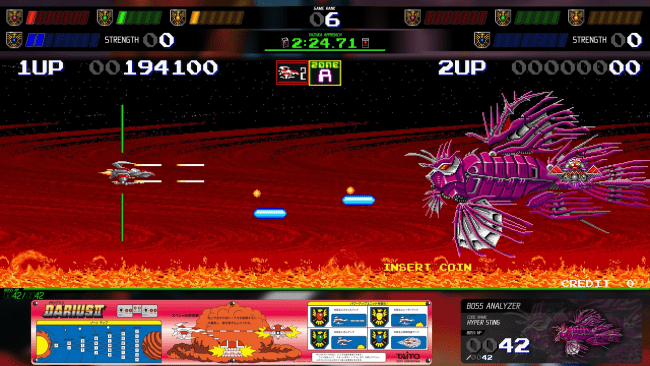 Darius Cozmic Collection Arcade Game Screenshot
