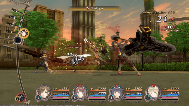 Dark Rose Valkyrie game screenshot