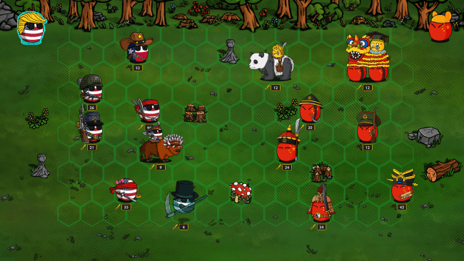 Countryballs Heroes oynanışı ekran görüntüleri