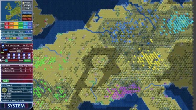 Captura de tela do jogo DAISENRYAKU PERFECT