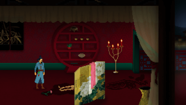 Captura de pantalla del juego Detective Di: The Silk Rose Murders