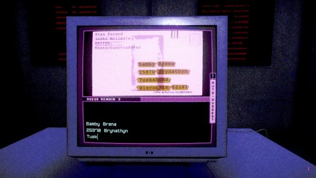 DEPARTMENT OF DEAD LETTERS. Game screenshot