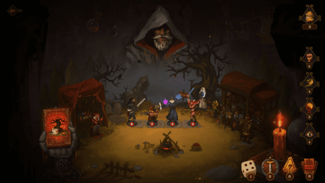 Dark Quest: Captura de tela do jogo de tabuleiro