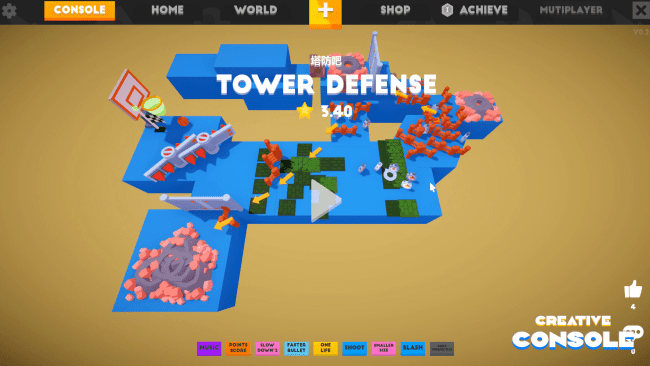 Capture d'écran du jeu Creative Console