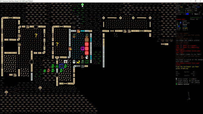 Captura de tela do jogo Cataclysm: Dark Days Ahead